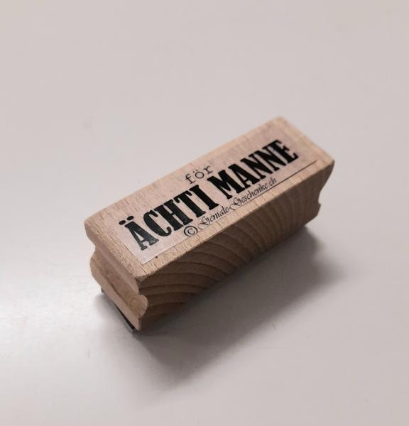 Holzstempel för ächti Manne (klein)